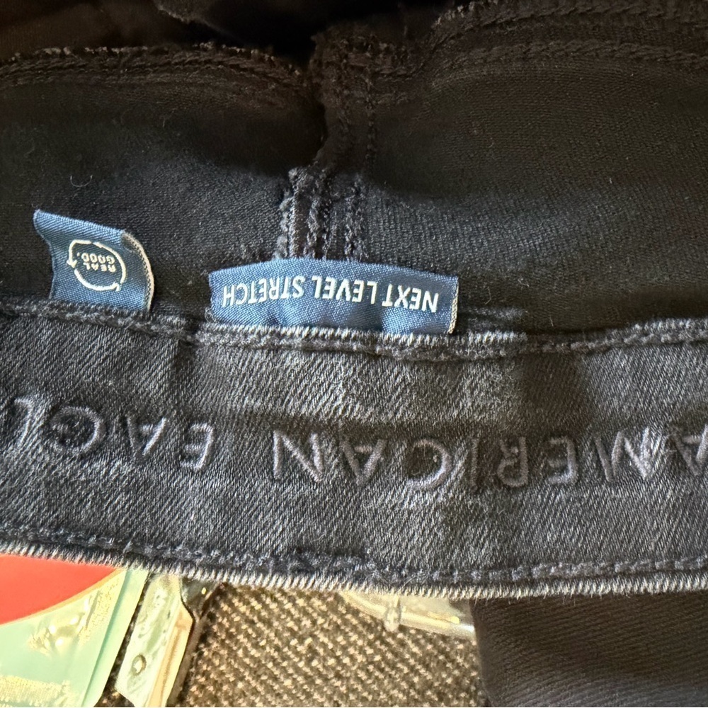 Y32 Classiccore Normcore Minimalist American Eagle Outfitters black Sz6 Jegging - Picture 7 of 8
